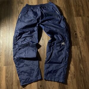 Adidas Men Navy Blue Track Pants Athletic Casual Joggers Size M